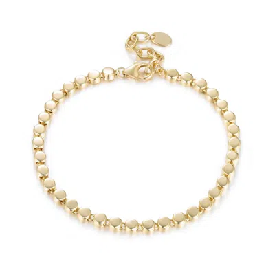 Kamaria Women's Gold Classic Mirror Disk Bracelet