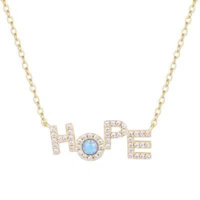 Kamaria Women's Gold Hope Opal Necklace
