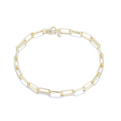 Kamaria Women's Gold Large Paperclip Link Chain Bracelet