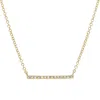 Kamaria Women's Gold Mini Thin Diamond Bar In Gold