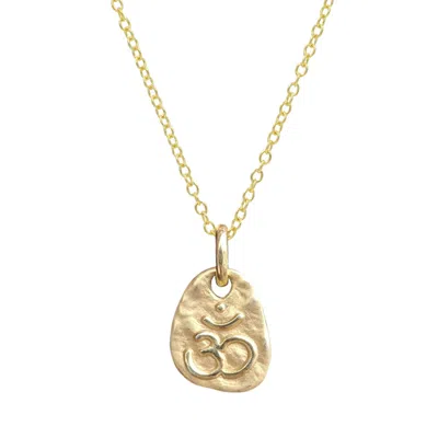 Kamaria Women's Gold Om Charm Necklace