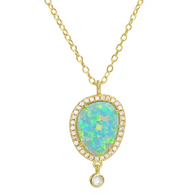 Kamaria Women's Gold Opal Johari Necklace