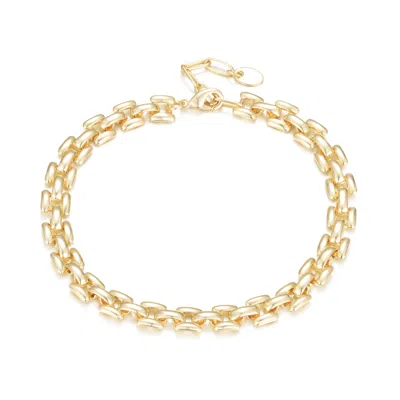 Kamaria Women's Gold Panther Link Chain Bracelet