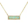 Kamaria Women's Gold Reflection Opal Bar Necklace In Gold