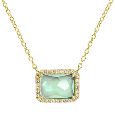 Kamaria Women's Green Atiena Paraiba Necklace In Gold