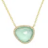 Kamaria Women's Green Marina - Paraiba In Gold In Green