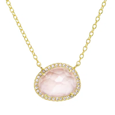 Kamaria Women's Kokoto Necklace - Morganite Pink In Gold