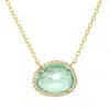 Kamaria Women's Kokoto Necklace - Paraiba Green In Gold