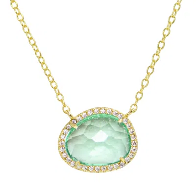Kamaria Women's Kokoto Necklace - Paraiba Green In Gold