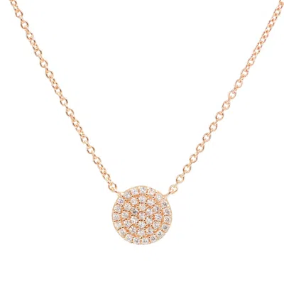 Kamaria Women's Pave Disk With Crystals Rose Gold