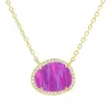 Kamaria Women's Pink / Purple Opal Kokoto Necklace - Fuchsia