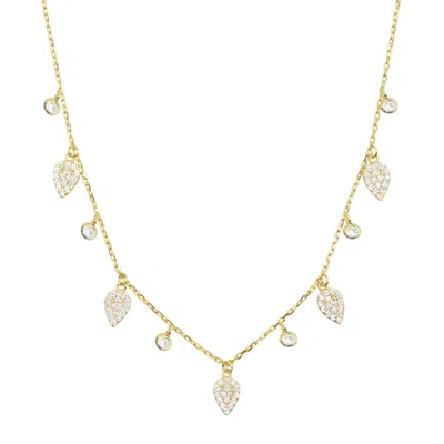 Kamaria Women's Queen Choker Necklace With Crystals - Gold
