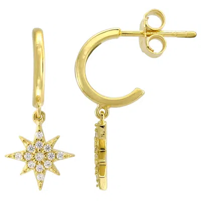 Kamaria Women's Star Huggie Earrings - Gold