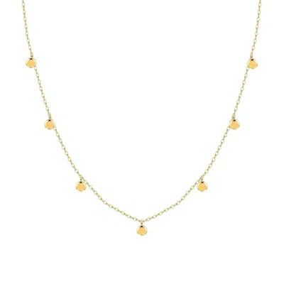 Kamaria Women's Yellow Opal Dew Drops Reversible Layering Necklace - Tangerine