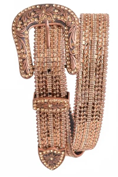 Kamberley Belts Women's Glitz Belt In Chocolate In Brown