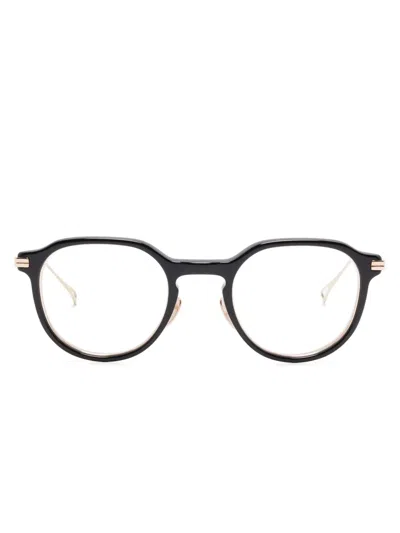 Kame Mannen Pantos-frame Glasses In Black