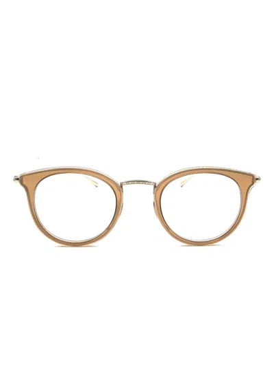 Kame Mannen Round-frame Glasses In Neutral