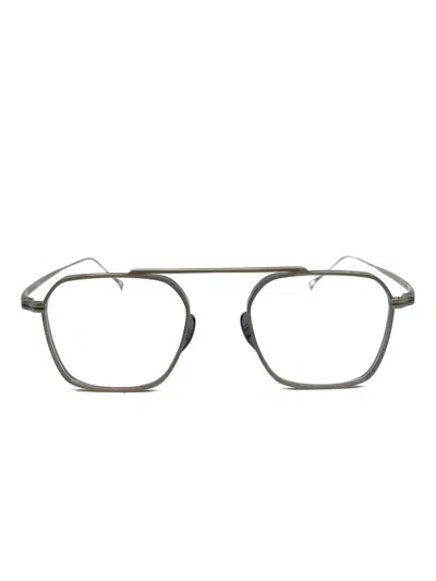 Kame Mannen Square-frame Glasses In Silver