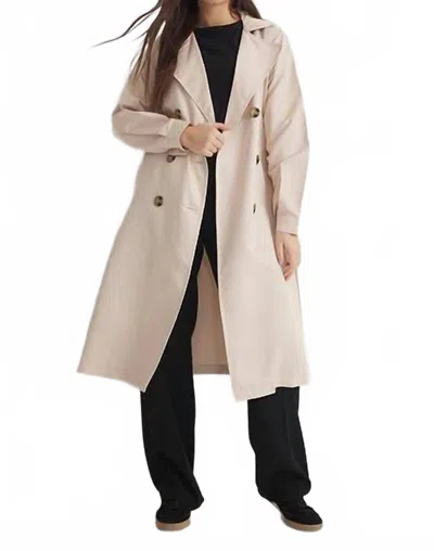 Kameya Women's Trench Coat In Beige In White