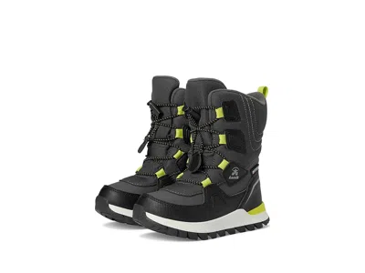 Kamik Bouncer 2 (little Kid/big Kid) Boys Shoes Charcoal : 4 Big Kid M, Leather In Gray