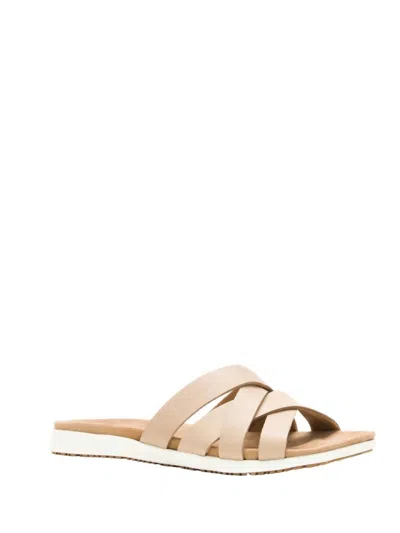 Kamik Cara Cross Sandal In Taupe In Grey