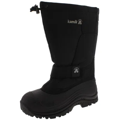 Kamik Greenbay 4 Mens Insulated Knee-high Snow Boots In Black