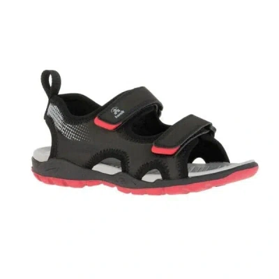 Kamik Kids  Seafront Hk4256-bch Sandals Black Pink Adjustable Straps Khd558k In Gray
