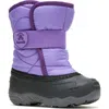 Kamik Kids' Snowbug 5 Waterproof Faux Fur Lined Boot In Paisley Purple