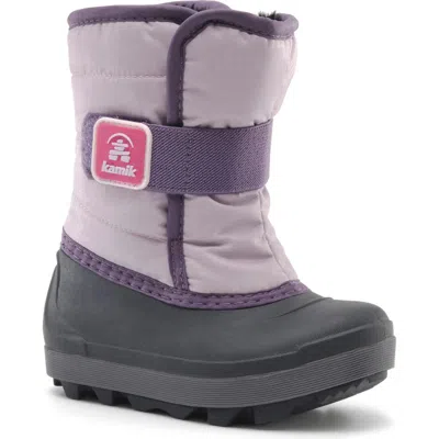 Kamik Kids' Snowbug 7 Waterproof Faux Fur Lined Boot In Pink