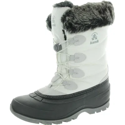 Kamik Momentum 3 Womens Faux Fur Lined Mid-calf Winter & Snow Boots In White