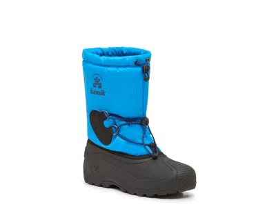 Kamik North Pole Waterproof Snow Boot Kids' In Blue