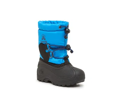 Kamik Northpole Waterproof Snow Boot Kids' In Blue