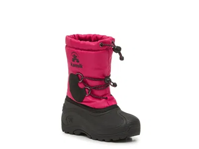 Kamik Northpole Waterproof Snow Boot Kids' In Pink