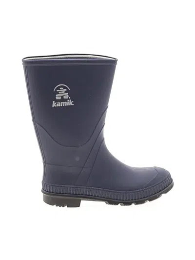Pre-owned Kamik Kids' Rain Boots In Blue