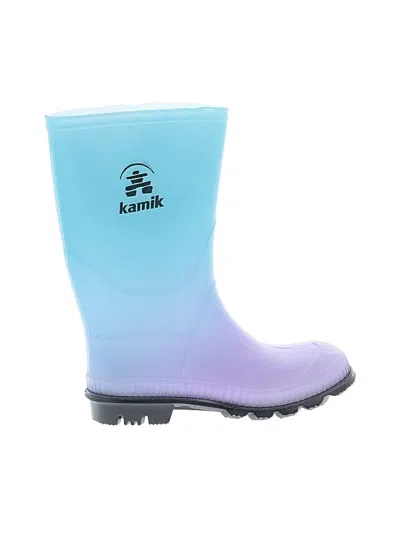 Pre-owned Kamik Kids' Rain Boots In Blue