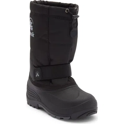 Kamik Kids'  Rocket Waterproof Snow Boot In Black