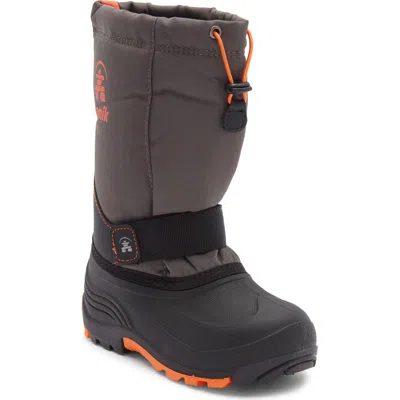 Kamik Kids'  Rocket Waterproof Snow Boot In Brown