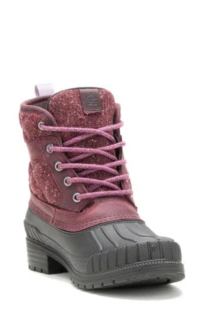 Kamik Sienna Mid 2 Waterproof Duck Boot In Burgundy