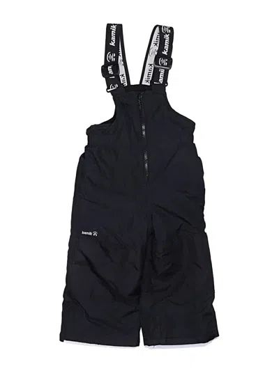 Pre-owned Kamik Kids' Snow Pants With Bib In Black