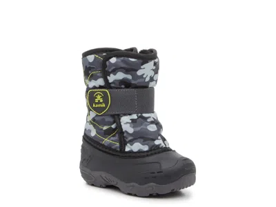Kamik Snowbug 6 Snow Boot Kids' In Grey/black Camouflage