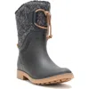 Kamik Stella Waterproof Boot In Black/white