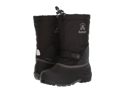 Kamik Waterbug 5 (toddler/little Kid/big Kid) Kid's Shoes Black/charcoal : 11 Little Kid M, Textile In Multi