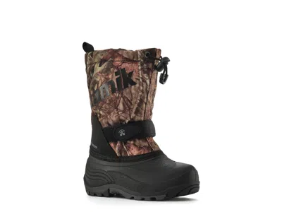 Kamik Waterbug 5 Waterproof Snow Boot Kids' In Brown/black Camo