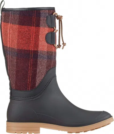 Kamik Women's Abigail Boot In Red Plaid In Multi