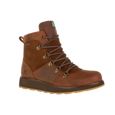 Kamik Women's Ariel Lo Ankle Boot In Cognac In Green