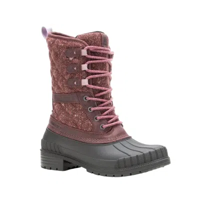 Kamik Women's Sienna 3 Winter Boots In Burgundy In White
