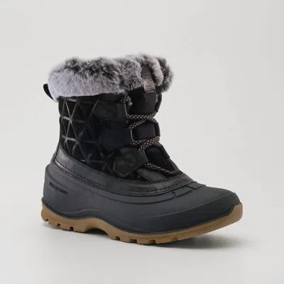 KAMIK WOMEN'S SNOWVALLEY WINTER BOOTS IN BLACK/PINK