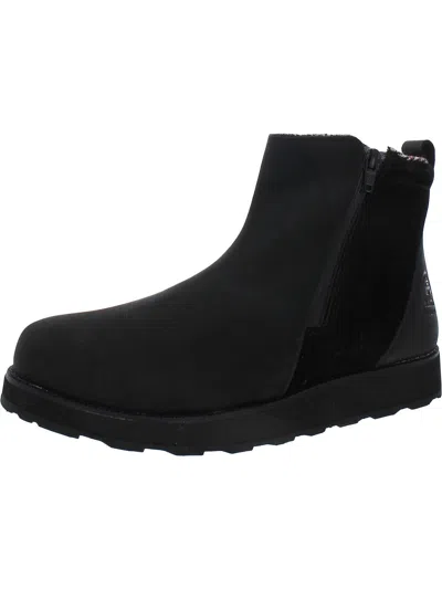 Kamik Womens Leather Waterproof Ankle Boots In Black