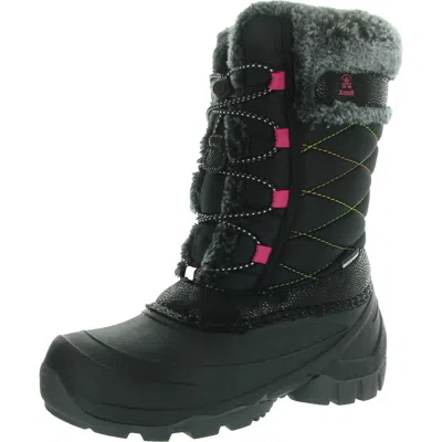 Kamik Womens Lined Winter & Snow Boots In Black