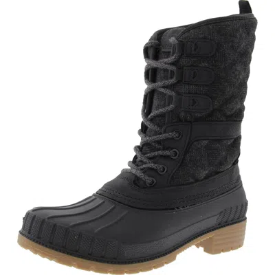 Kamik Womens Lugged Sole Wool Winter & Snow Boots In Black